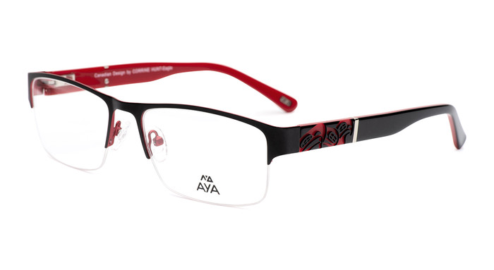 額縁 AYK/ A3size order made Oakley Activate - Square Black Clear Frame Glasses For Women