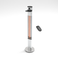 Lava Aroma 4 Remote Controlled Indoor/Outdoor Commercial Electric Patio Heater Stainless Steel