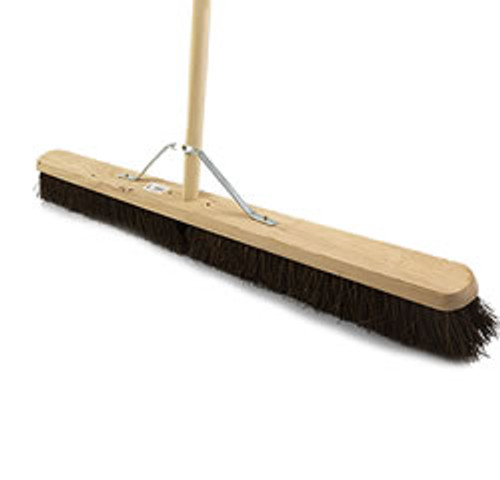 HILLBRUSH TRADE PLATFORM BROOM STIFF BASSINE WITH HANDLE