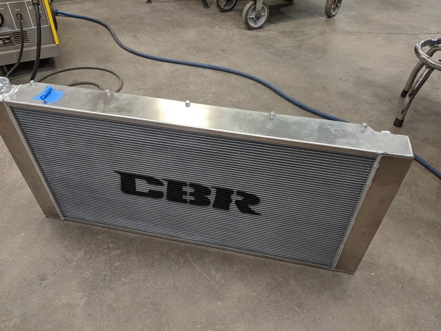 Chevy to Cummins CBR Radiator with Mounting Brackets