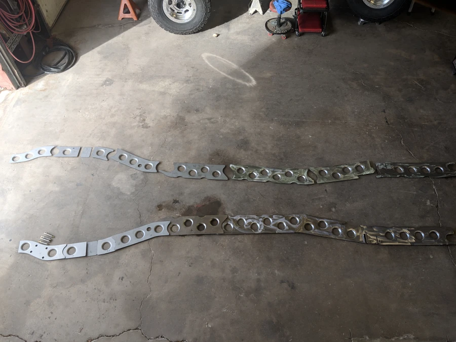 73-91 K30 Crew Cab frame boxing set (STOCK MOUNTS)