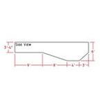 3'-4" Shallow End with 6' Deep End Hopper