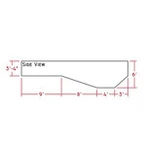 3'-4" Shallow End with 6' Deep End Hopper
