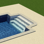 8' Fiberglass Step - Cantilever