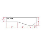 3'-4" Shallow End with 6' Deep End Hopper