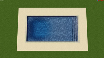 20' x 40' Rectangle, 6" Radius Inground Pool Kit