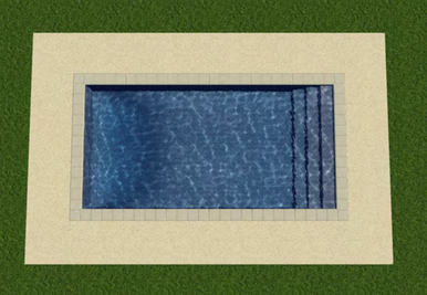 DB Trimax 12′ × 24′ rectangle inground pool