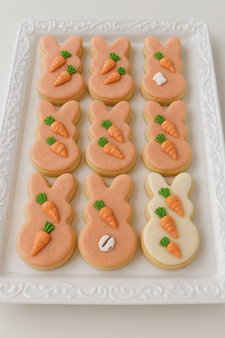 Easter Bunny Shortbread Cookies