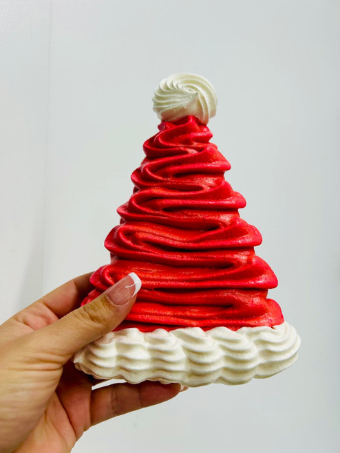 Meringue Santa Hat Cookie Box of 6