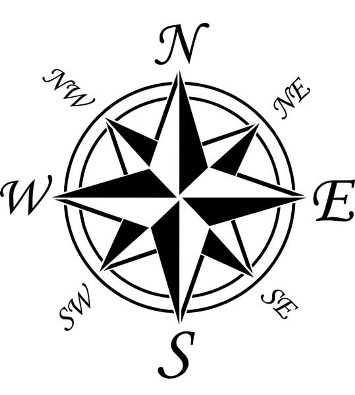 Compass Rose with Directionals