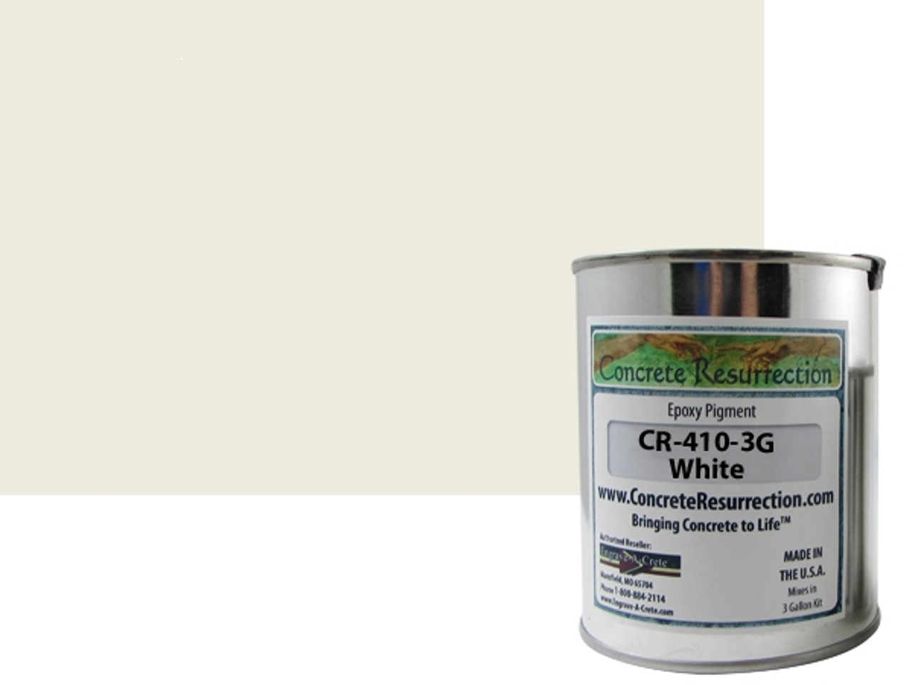 Solid Color Epoxy Pigment - White for 3 Gallon Epoxy Kit