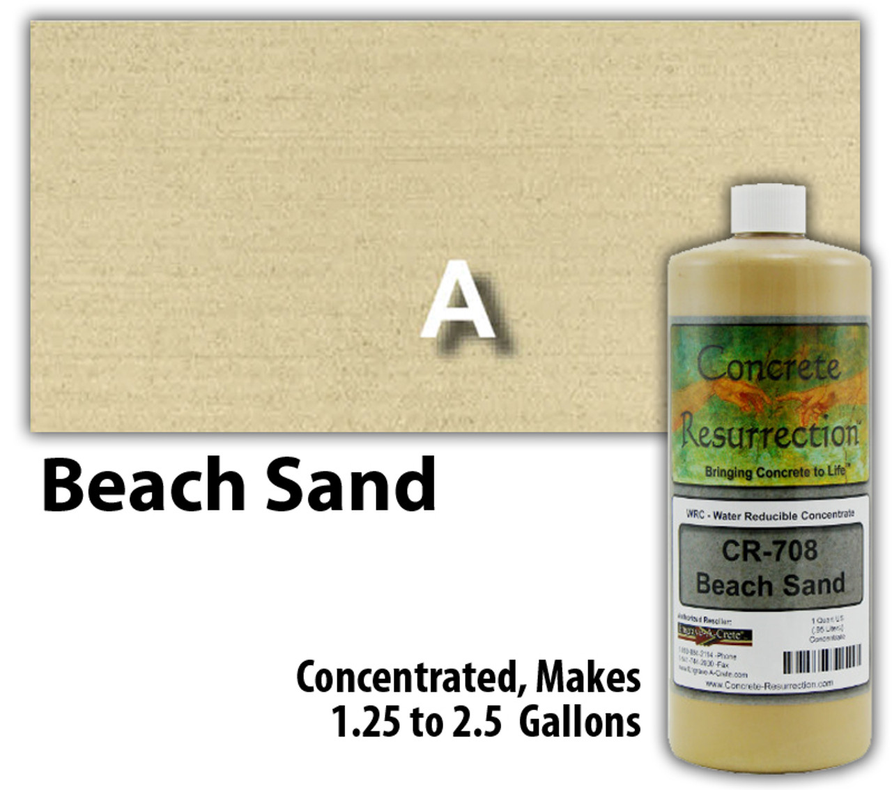 Water Reducible Concentrated (WRC) Concrete Stain - Beach Sand 32oz
