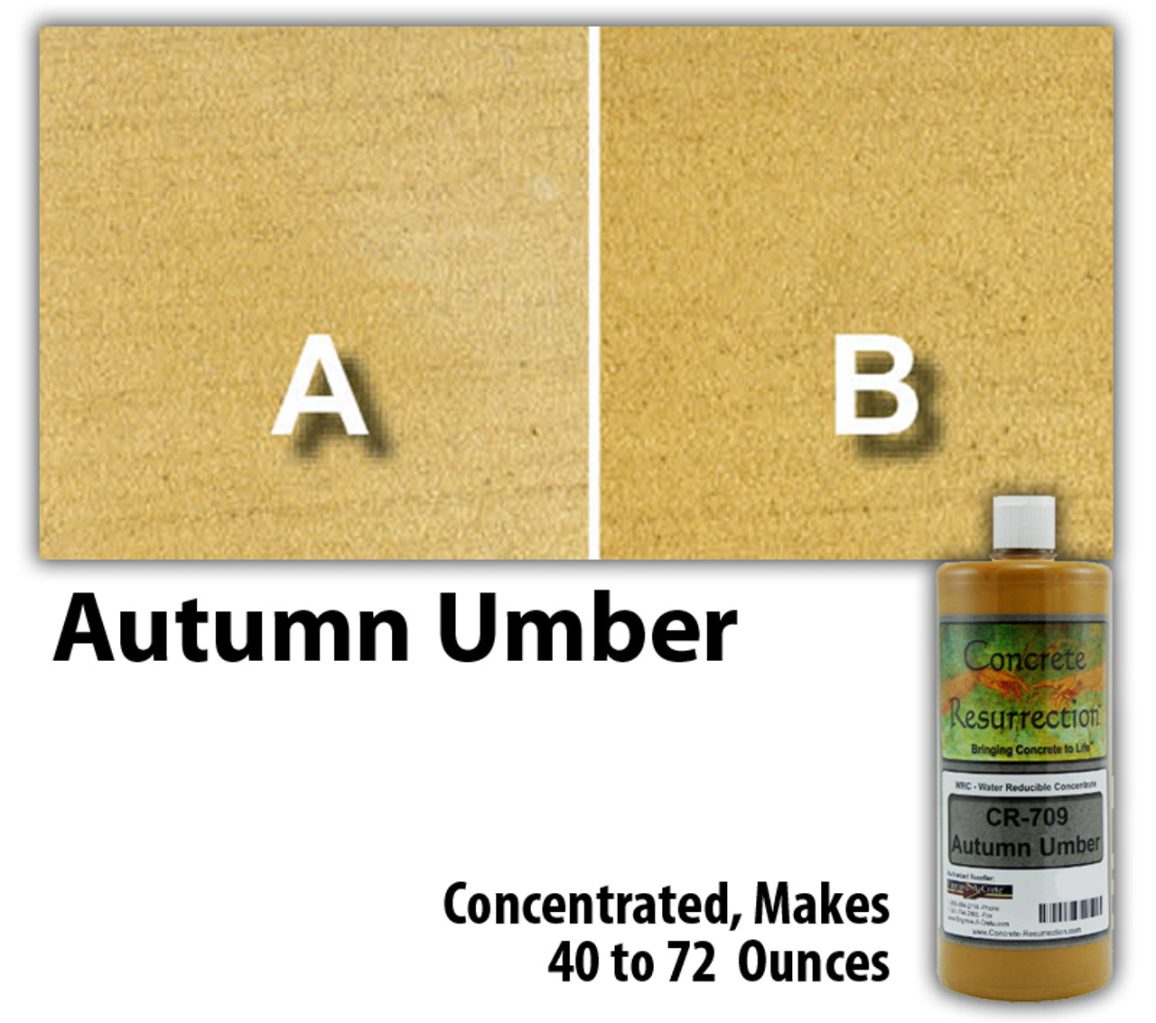 Water Reducible Concentrated (WRC) Concrete Stain - Autumn Umber 8oz