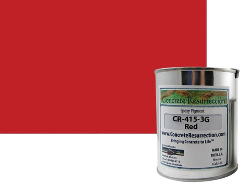 Solid Color Epoxy Pigment - Red for 3 Gallon Epoxy Kit