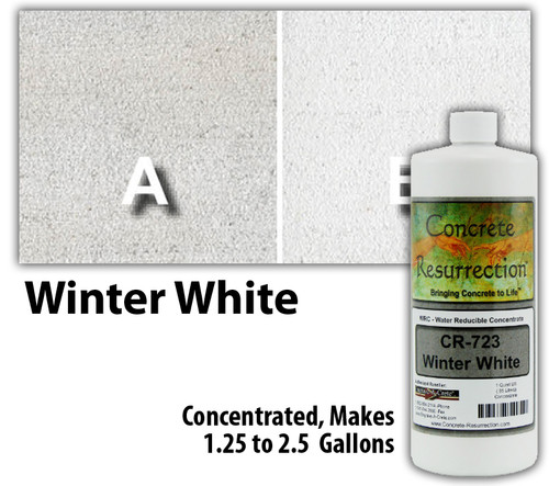 Water Reducible Concentrated (WRC) Concrete Stain - Winter White 32oz