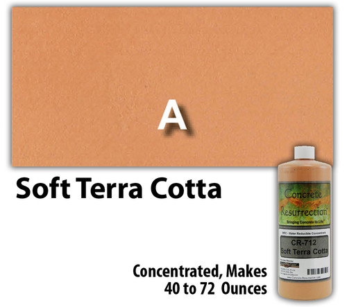Water Reducible Concentrated (WRC) Concrete Stain - Soft Terra Cotta 8oz