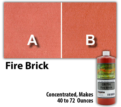 Water Reducible Concentrated (WRC) Concrete Stain - Fire Brick 8oz