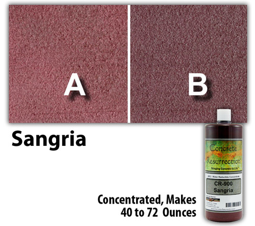 Water Reducible Concentrated (WRC) Concrete Stain - Sangria 8oz