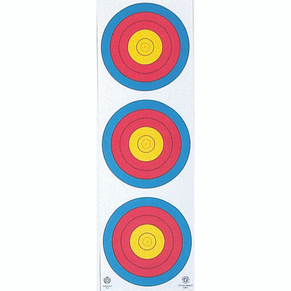 Maple Leaf Target Face 3-spot Vertical 25 Pk.