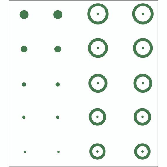 Gunstar Pro Series Chubbie Reticle Set Green