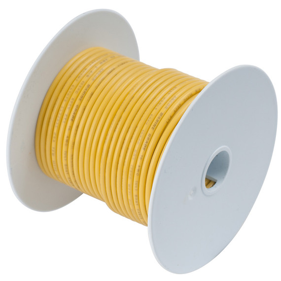 Ancor Yellow 10 AWG Tinned Copper Wire - 100'