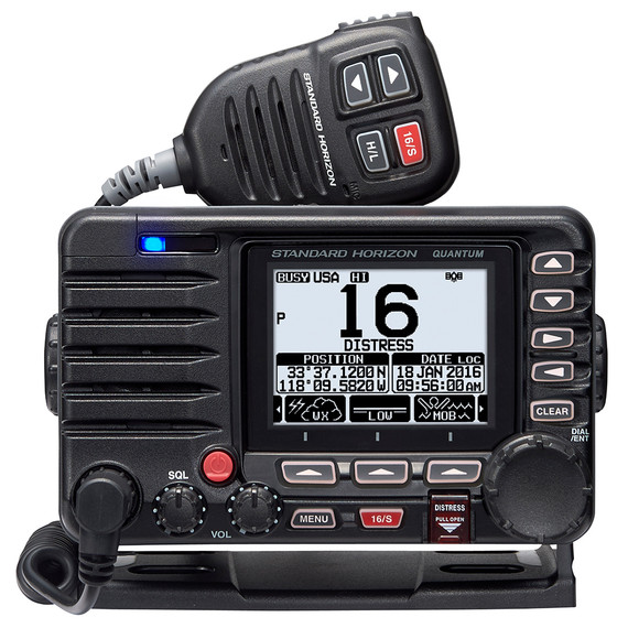 Standard Horizon Quantum GX6000 25W Commercial Grade Fixed Mount VHF w/NMEA 2000, Integrated AIS receiver, & Speaker Mic