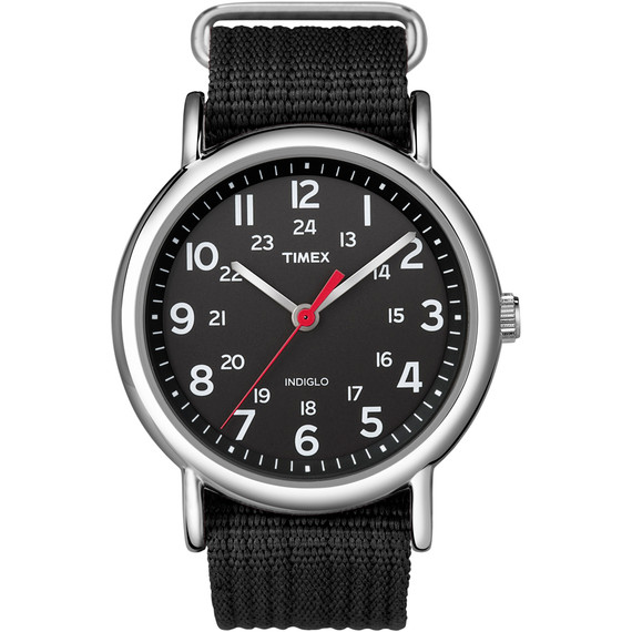 Timex Weekender Slip-Thru Watch - Black