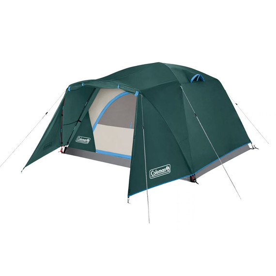 Coleman Skydome 4-Person Camping Tent w/Full-Fly Vestibule - Evergreen