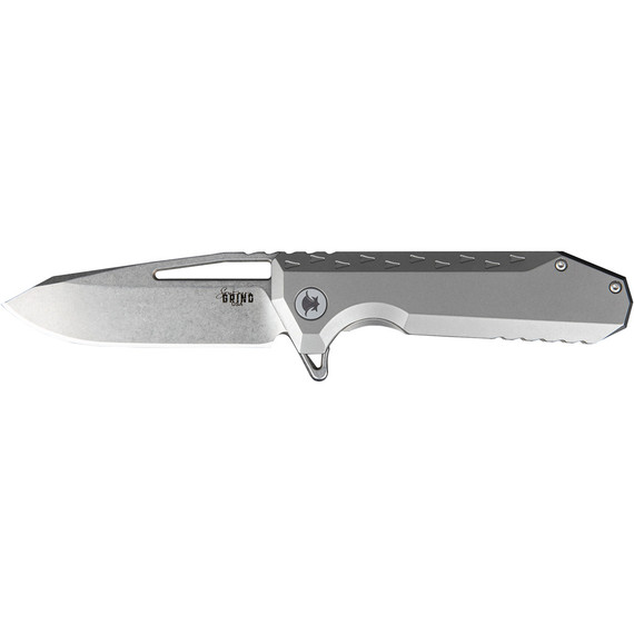 Southern Grind Penguin Folding Knife 3.5 In. Drop Point Satin W/ Titanium