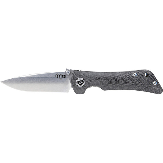 Southern Grind Spider Monkey Folding Knife 3.25 In. Drop Point Stain W/carbon Fiber Handle