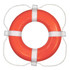 Taylor Made Foam Ring Buoy - 20" - Orange w/White Grab Line