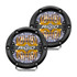 RIGID Industries 360-Series 4" LED Off-Road Fog Light Drive Beam w/Amber Backlight - Black Housing