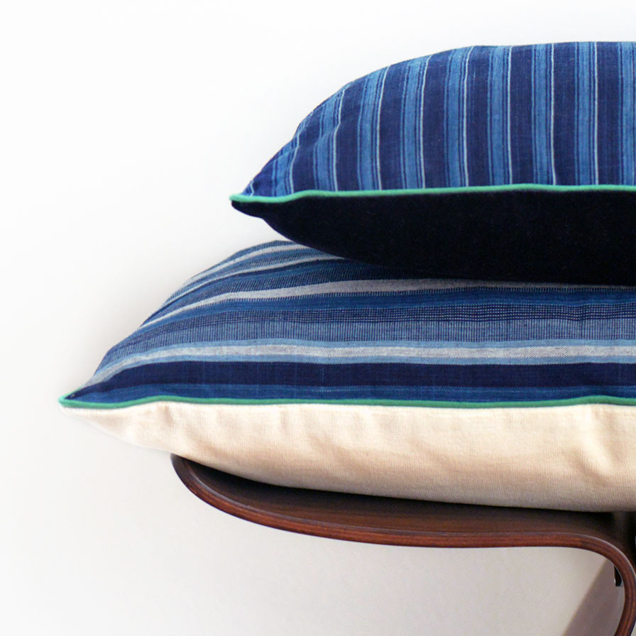 Coussin Carré Matsusaka Momen tissu japonais