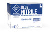 4Mil, XL Blue Nitrile Glove, Powder Free, Non-Medical - 100/bx, 10bx/cs