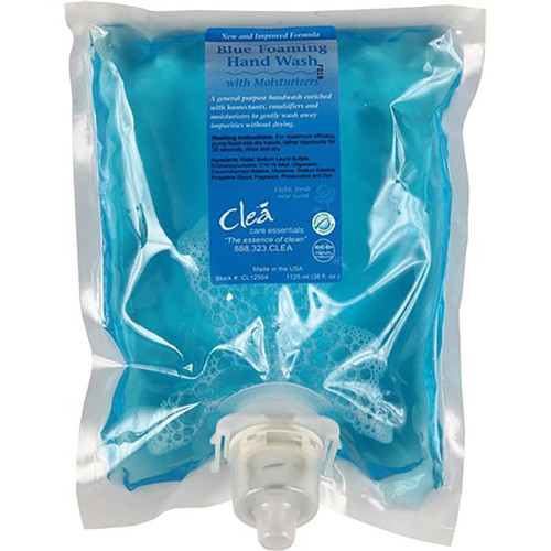 CLEA Green Seal Certified Foaming Blue Hand Soap 1125ml 4/case CLEA Green Seal Certified Foaming Blue Hand Soap 1125ml 4/case