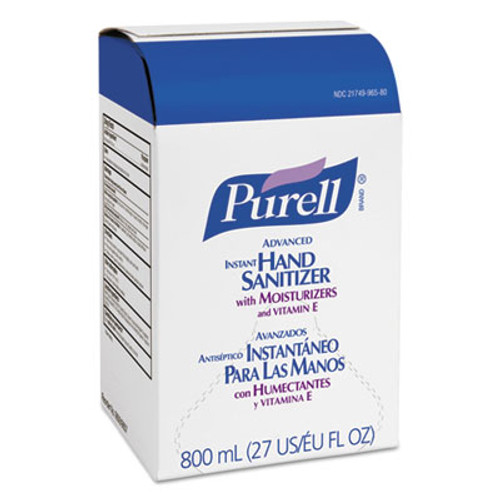 Purell Instant Hand Sanitizer, Refill, Bag-in-Box, 800mL, 12/cs