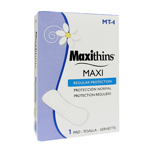 Maxithins Thin, Full Protection Pads, Individually Boxed, 250/case Maxithins Thin, Full Protection Pads, Individually Boxed, 250/case