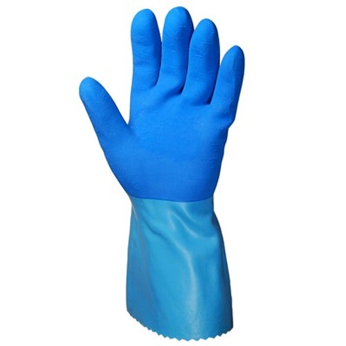 Mapa LL-301 Blue Grip Gloves, Large, one dozen pairs