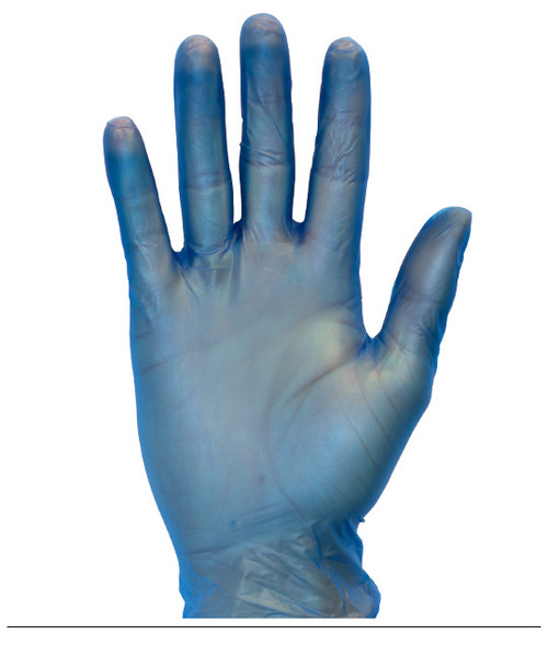 Blue Standard Powder Free Vinyl Gloves, 100/BX 10BX/CS, SM