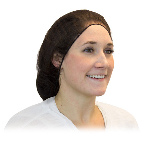 HAIR NET, HEAVYWEIGHT POLYESTER, BROWN, 21", 1,000/CASE