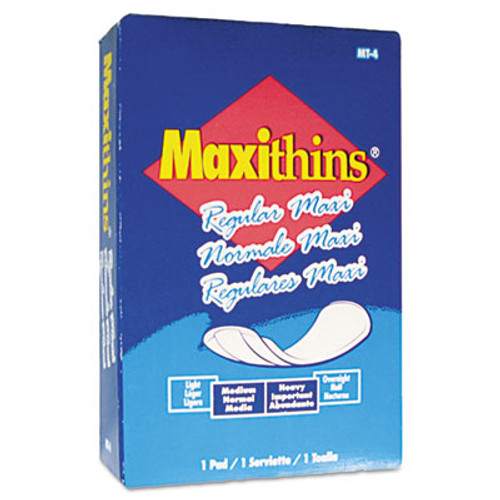 Maxithin Maxi-Pads, Regular, 100/cs