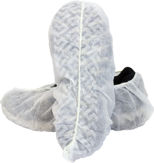 White Polypropylene Disposable Shoe Cover, 300/CS, XL