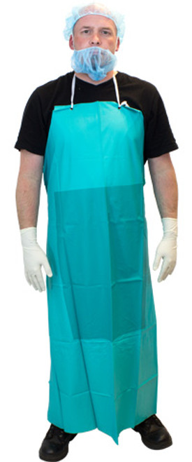 Disposable Green PVC Apron, HD, 20mil, 36"x50"