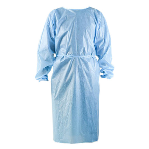 White 47" CPE Isolation Gown, Level 2 Protection, 100/cs