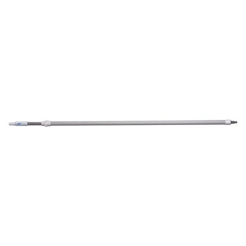 Vikan 63.5"-113.75" Waterfed Aluminum Extension Handle with Threaded Tip, 1.26" Diameter