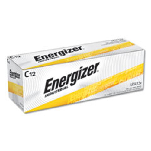 Energizer Industrial Alkaline C Batteries, 1.5 V, 12/Box Energizer Industrial Alkaline C Batteries, 1.5 V, 12/Box