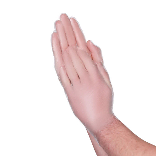Clear 0.5 mil Polyethylene Industrial Gloves - XL 100/Box 10/Case Clear 0.5 mil Polyethylene Industrial Gloves - XL 100/Box 10/Case
