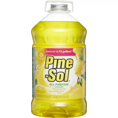 Pine Sol All Purpose Cleaner, Lemon Fresh, 144 oz Bottle, 3/Carton