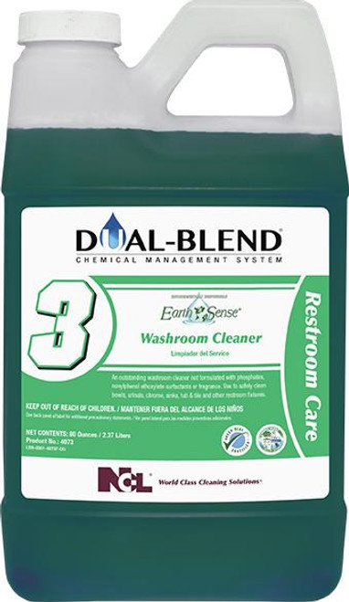 DualBlend #3 EarthSense  Washroom Cleaner 4 - 80oz/cs