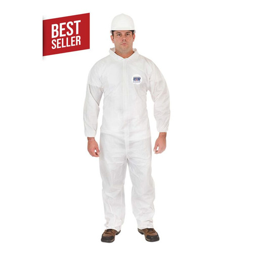 MicroGuard MP®, Microporous Coverall, Elastic Wrist, Elastic Back, Open Ankle,Medium 25/cs